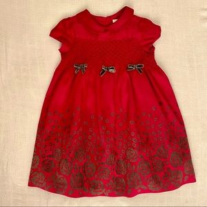 JANIE & JACK • Silk Smocked Dress